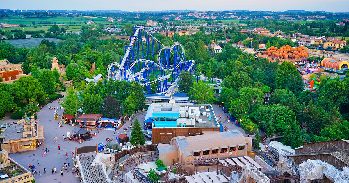 Gardaland, parque de atracciones en el Lago de Garda
