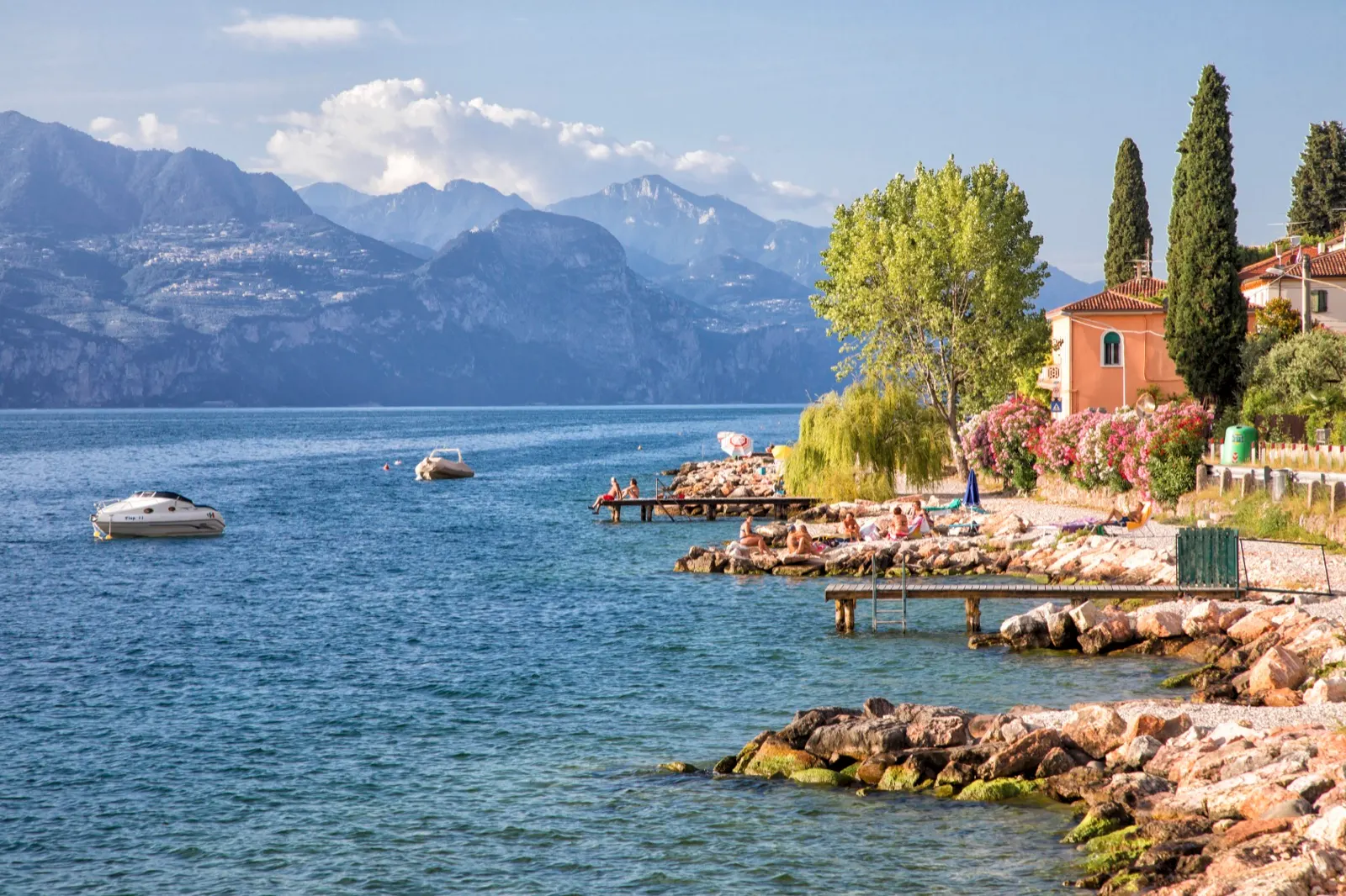 Playa pública, Torri del Benaco, Lago de Garda
